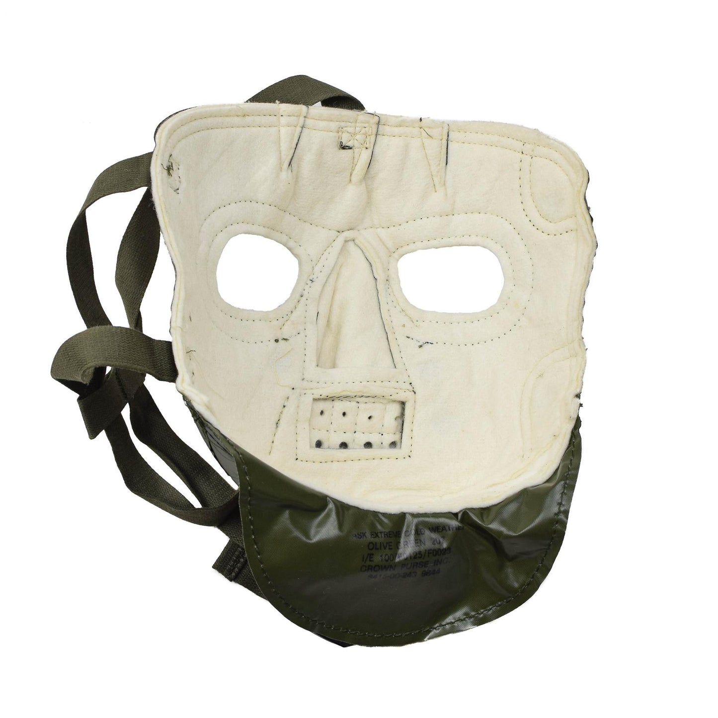 United States Army Vintage Extreme Cold Weather Face Mask Green