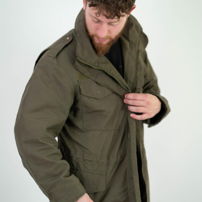 Austrian Army M65 Waterproof Jacket with Hood Olive