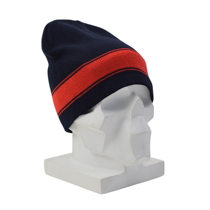 Olandijos kariuomenės vilnonė žieminė kepurė beanie stiliaus mėlyna