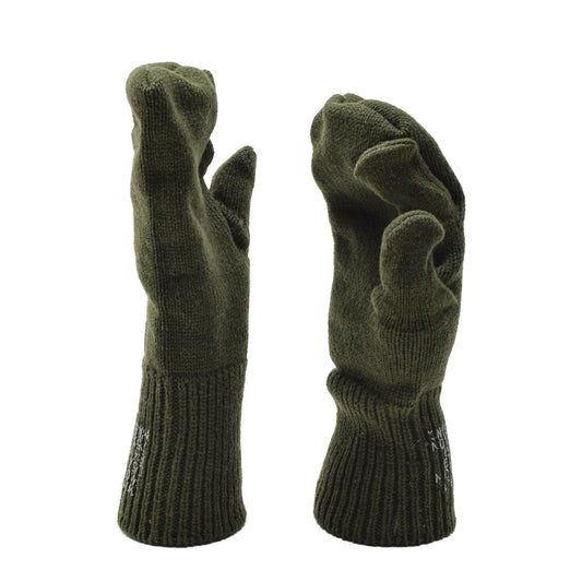 US Army woolen mittens Green