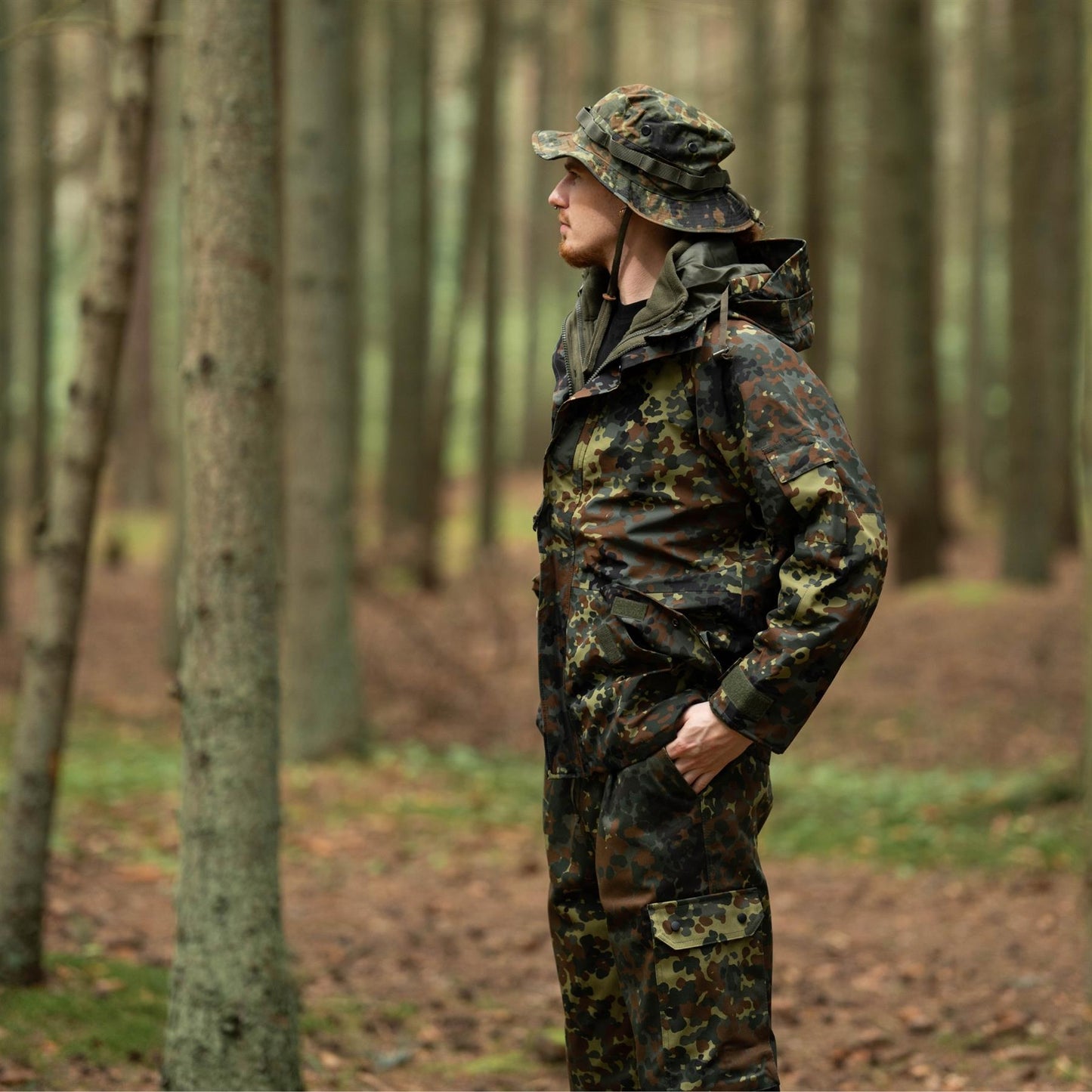 MiIL-TEC German military style waterproof jacket in Flectarn print