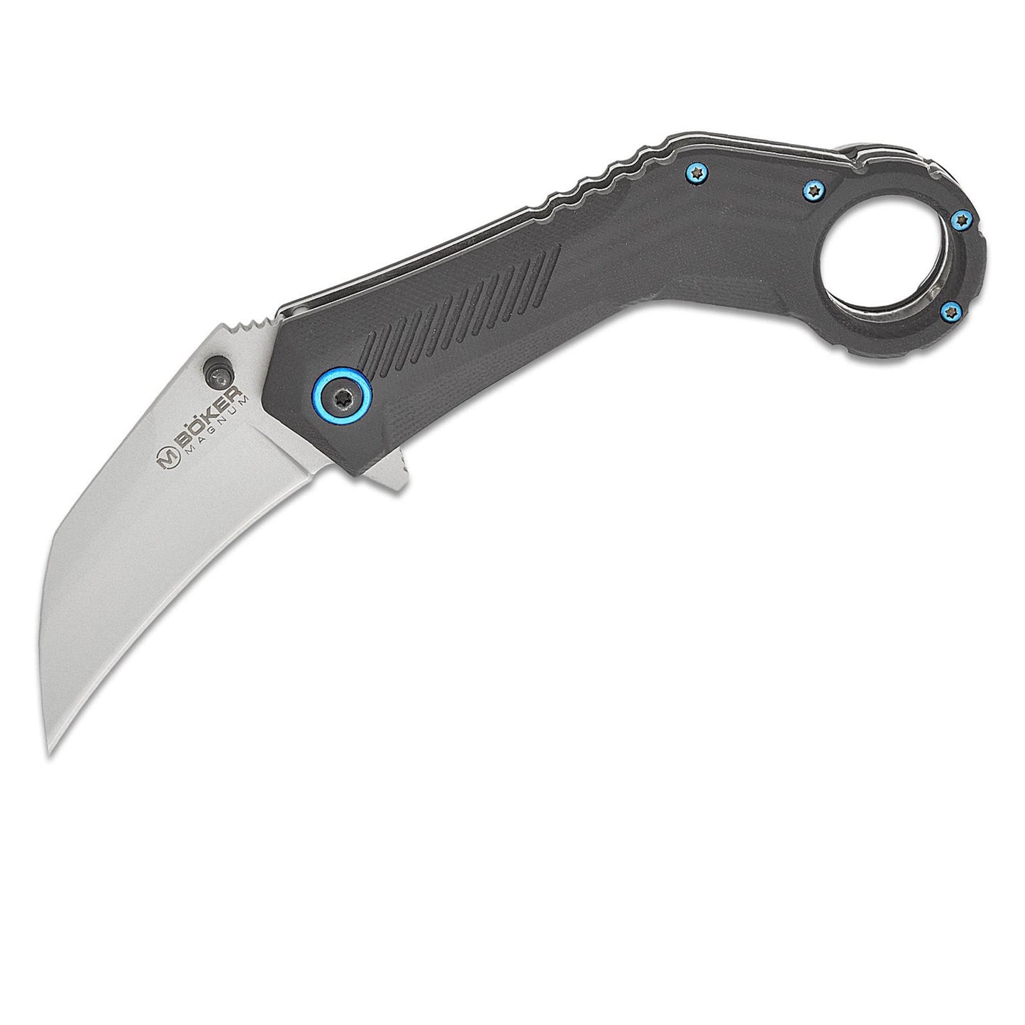 BOKER Magnum Velcon Folding Tactical Karambit 440C Steel G10 Handle