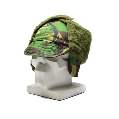 British army winter hat Woodland print