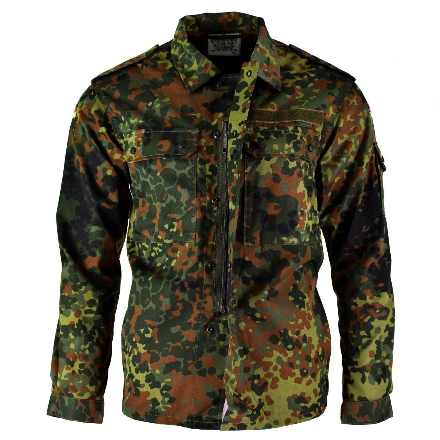 German army shirt with long sleeves flecktarn