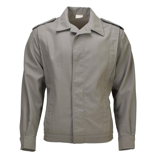 French army classic jacket with buttons, gray