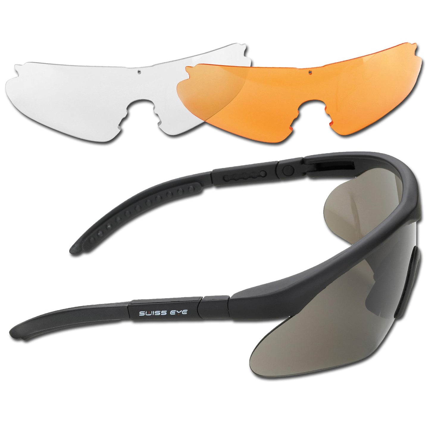 SWISSEYE wide shooting safety glasses UV400 eye protection shields