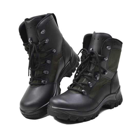 German Army Leather Field Boots Black