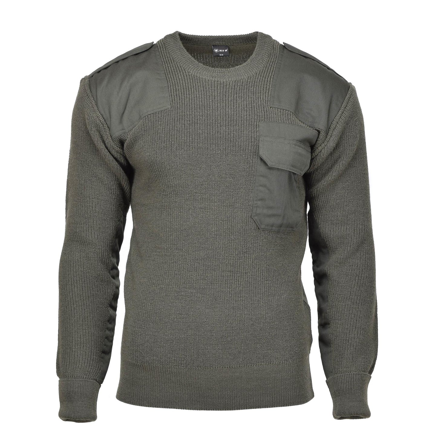 MFH Commando sweater in military style Olive