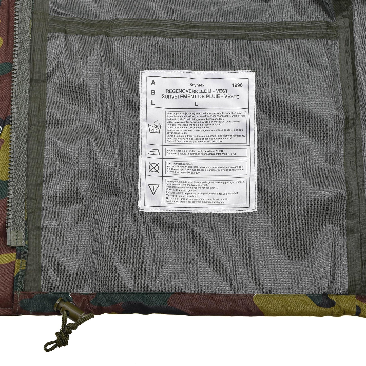 Belgian army waterproof jacket Goretex Jigsaw