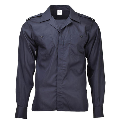 Italian Army Classic Navy Shirt Blue