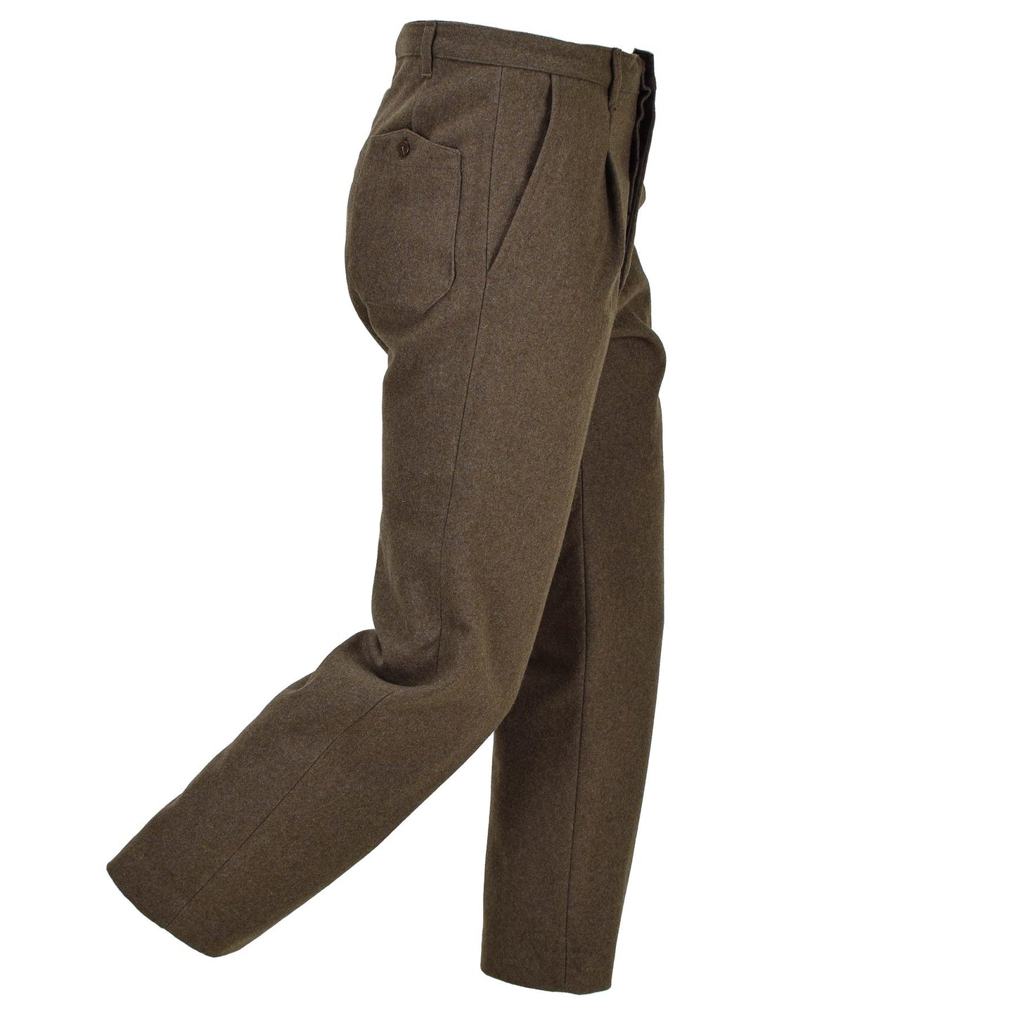 Italian army formal trousers in brown wool