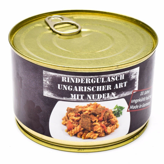 Survival food canned Hungarian beef stew 400g