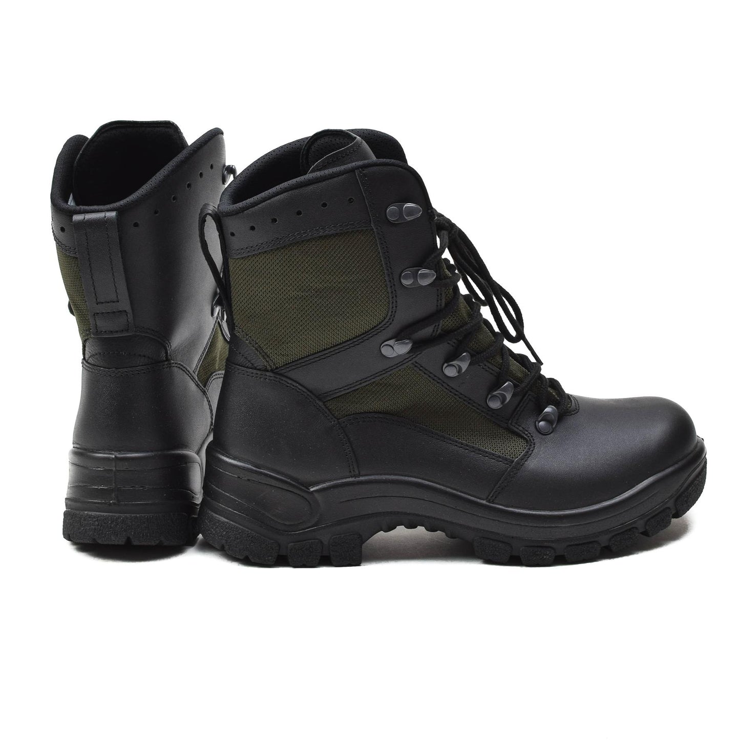 German Army Leather Field Boots Black