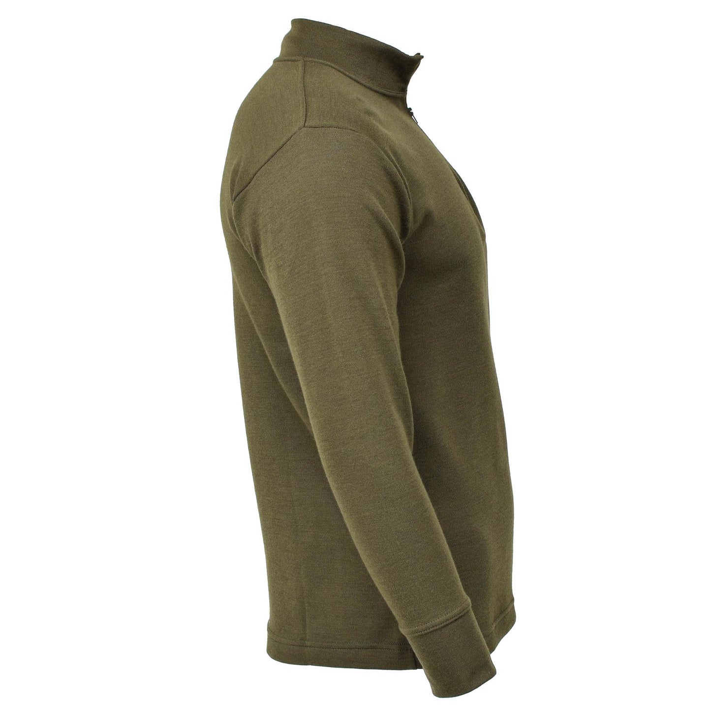 Italian Army Zip Up Undershirt Olive