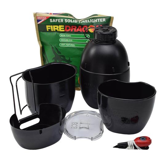 BCB The Crusader dinnerware set with stove and fire starter