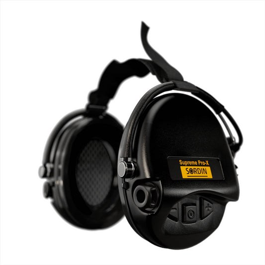 Sordin SUPREME PRO-X Neckband apsauginės ausinės su 4 audio profiliais