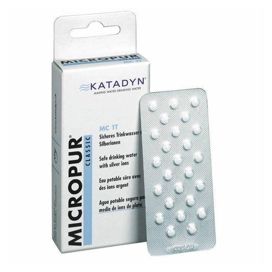 Katadyn Micropur Classic MC 1 T tablets with silver ions for water