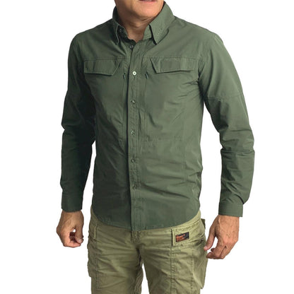 TEXAR classic army shirt with long sleeves