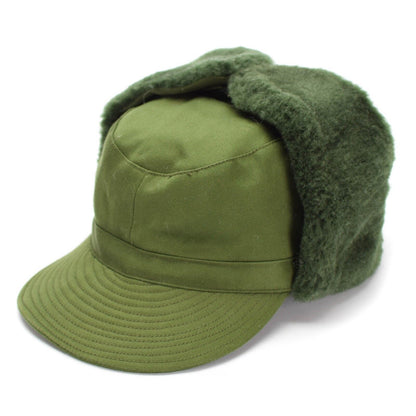 Swedish military vintage winter cap with beak