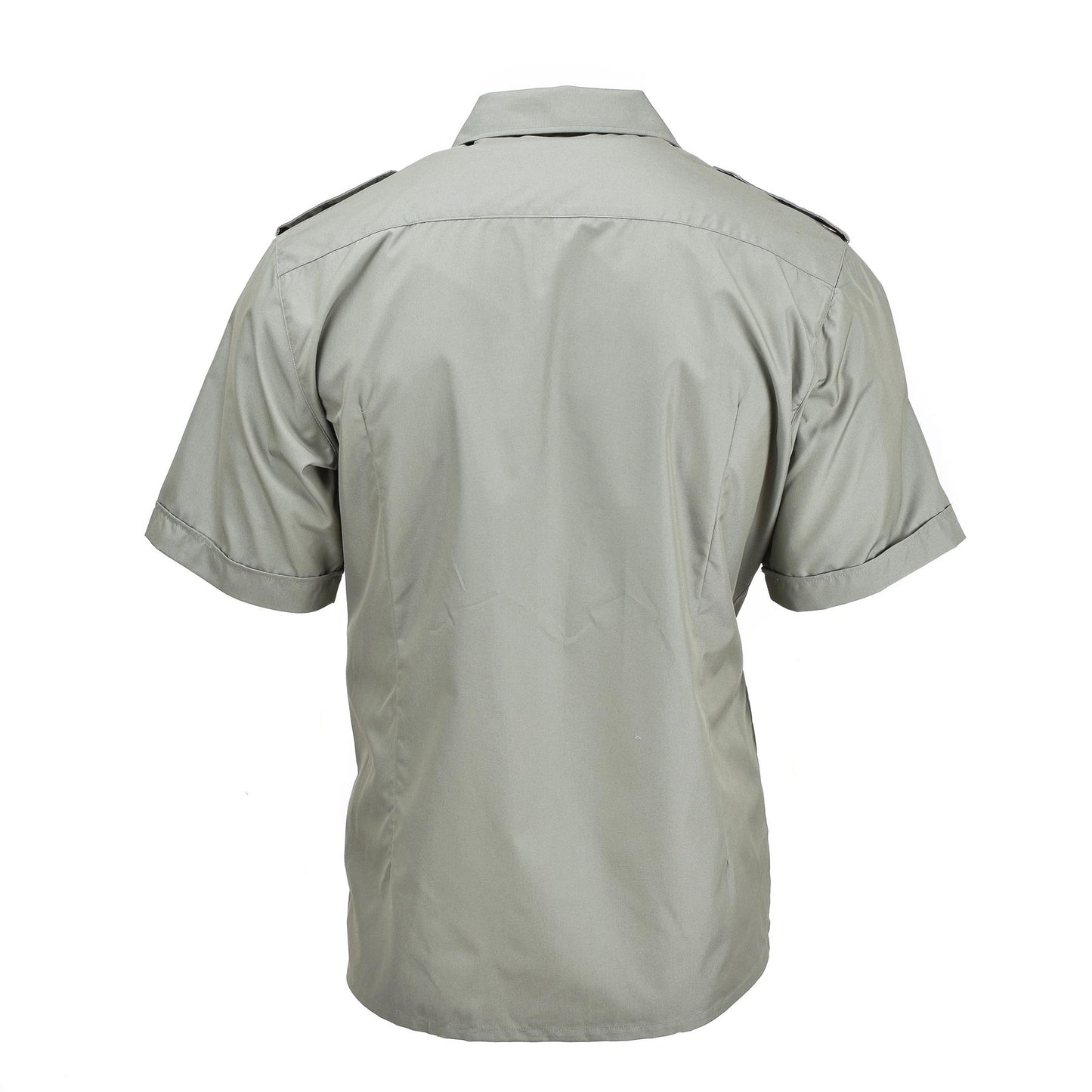 Spanish army shirt with short sleeves in gray color