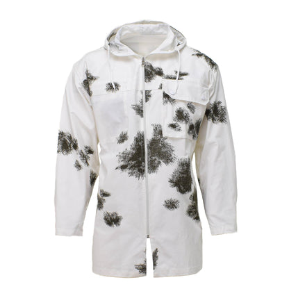 A.Blochl Military Style Reversible Snow Print Jacket