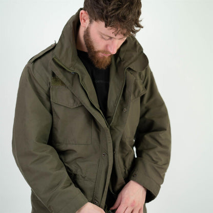 Austrian Army M65 Waterproof Jacket with Hood Olive