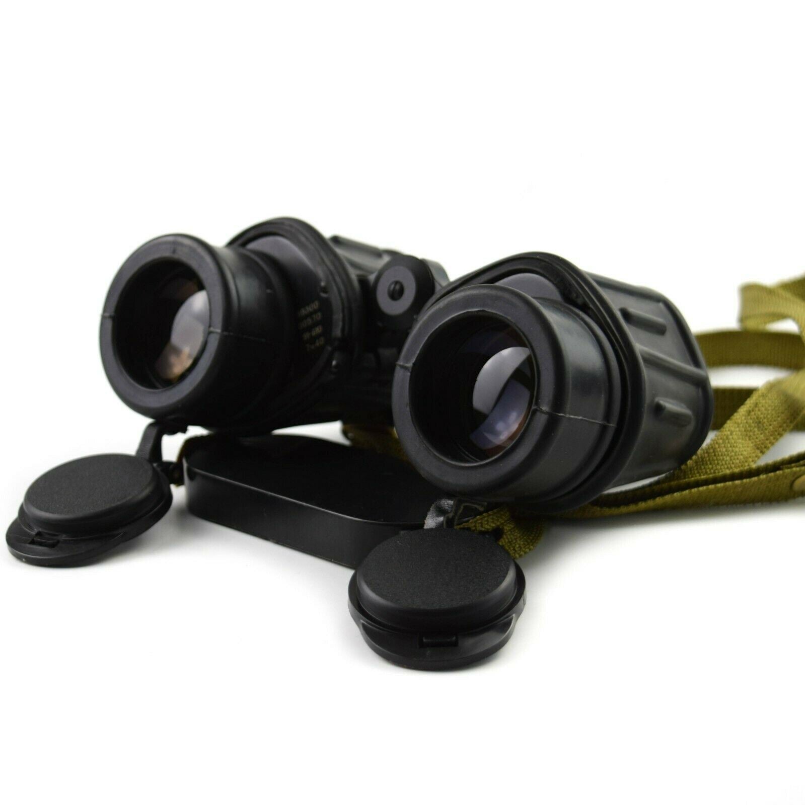 Rumunijos kariuomenės IOR 7x40 žiūronai su gumine dangą, atsparūs smūgiams ir vandeniui, karinė optika.