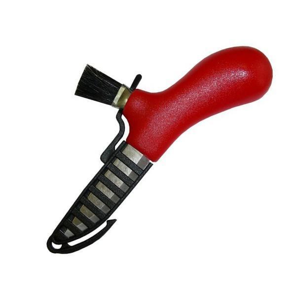 Grybų peilis MORAKNIV Mushroom su ergonomiška rankena ir integruotu šepetėliu šoniniu vaizdu