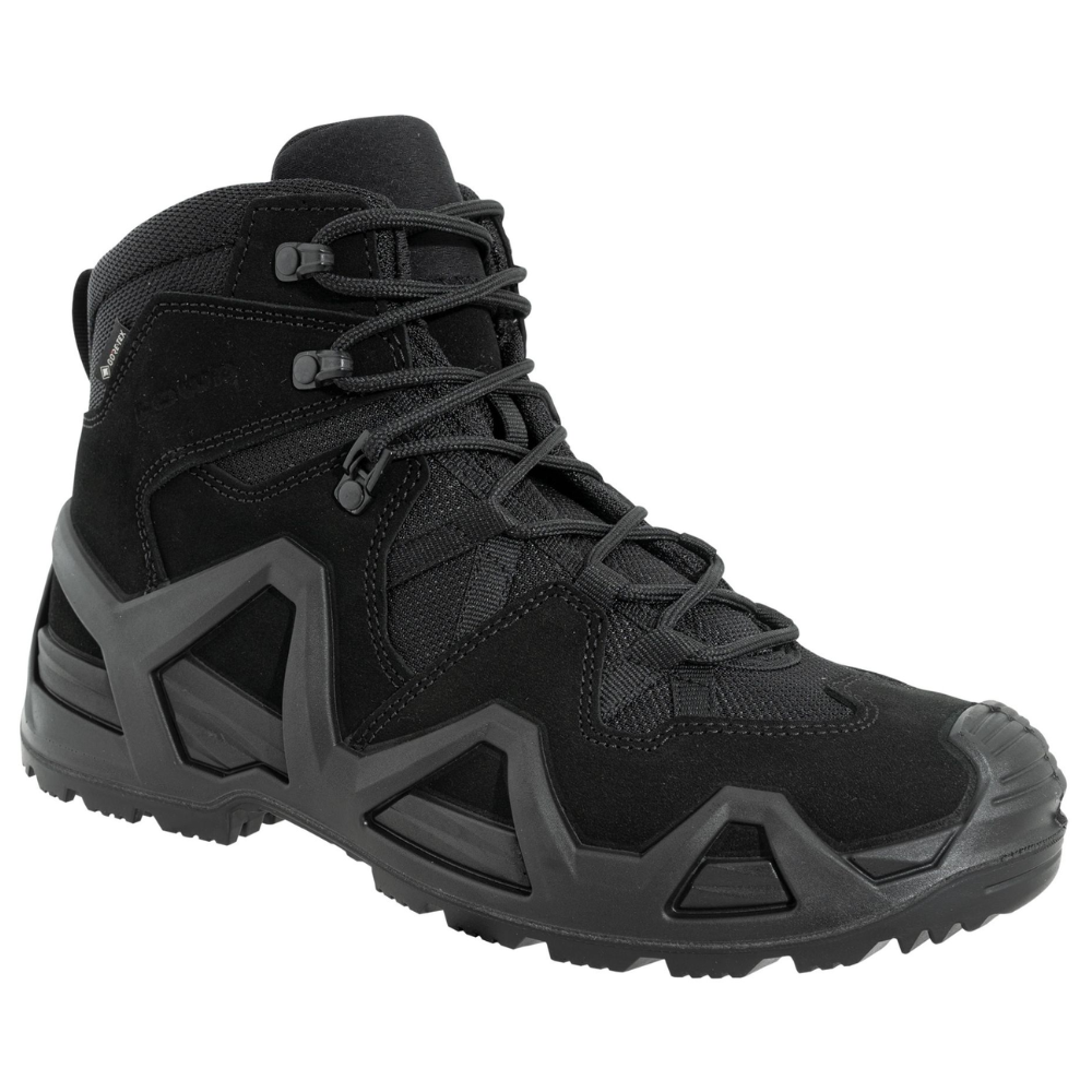 LOWA Zephyr MK2 GTX Mid neperšlampami taktiniai batai su Gore-Tex membrana juodi