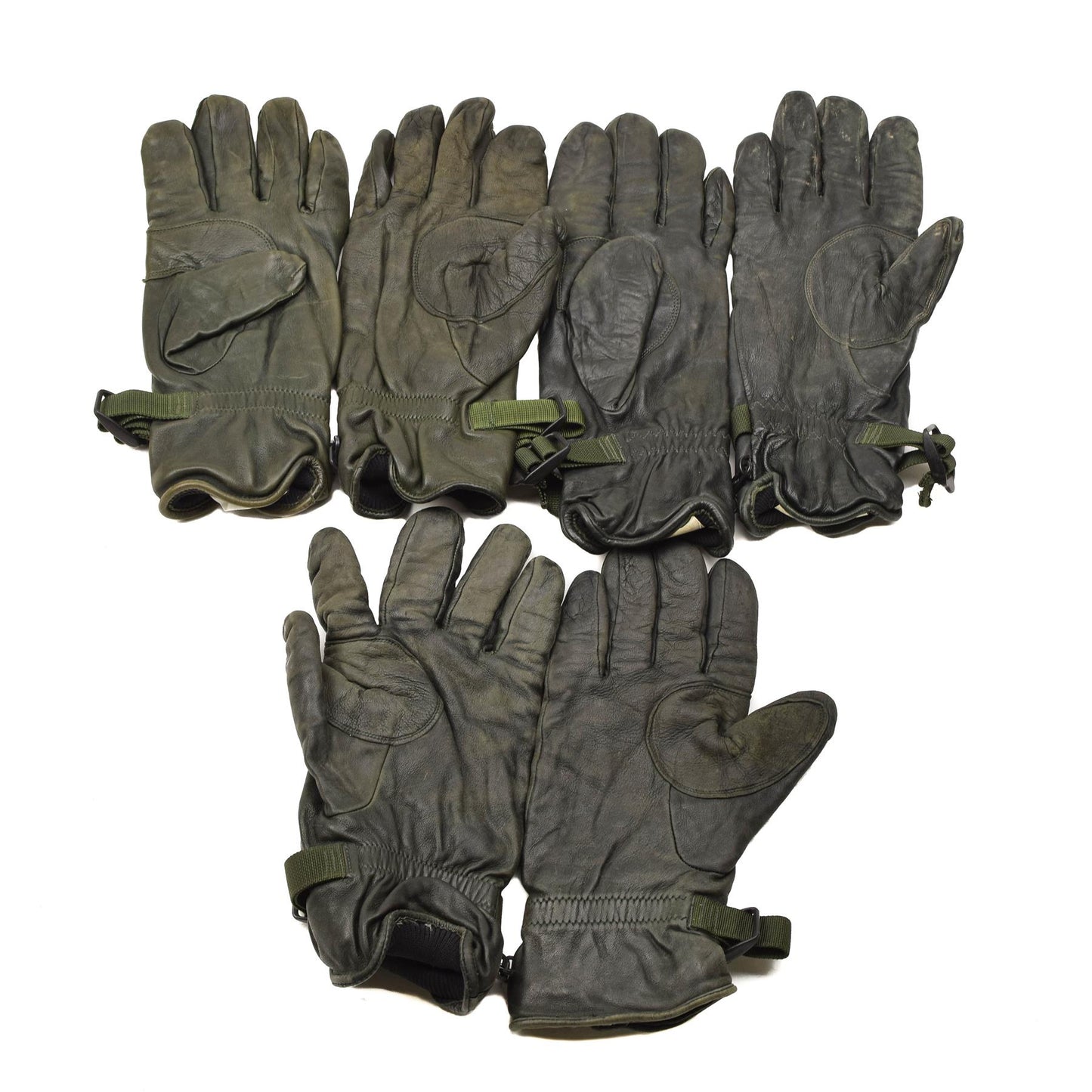 British Army MK II Lined Leather Gloves Olive