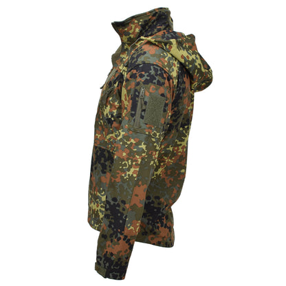 MIL-TEC Softshell Waterproof Tactical Jacket Flecktarn Print