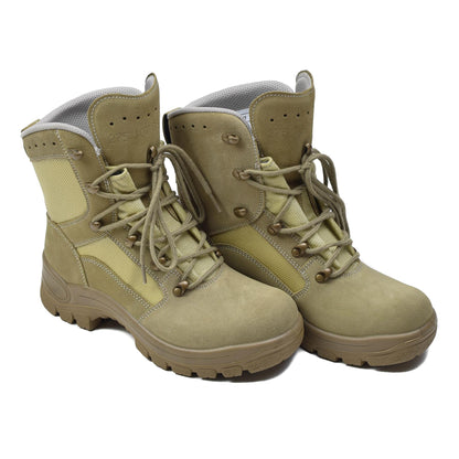 Voketian Army Tactical Field Boots Waterproof Khaki