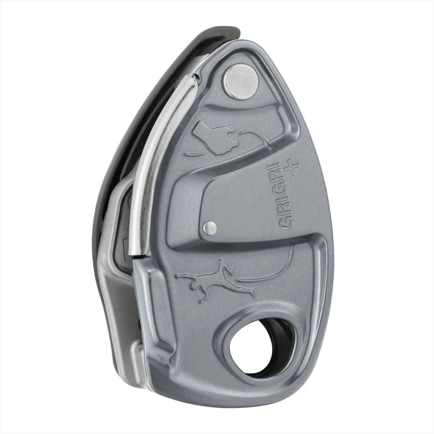 Petzl GRIGRI+ saugos įrenginys su asistiniu stabdymu 8.5–11 mm virvėms