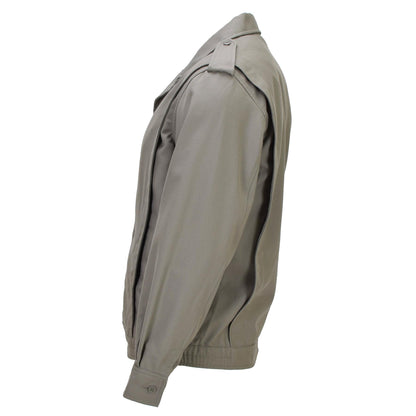 French army classic jacket with buttons, gray