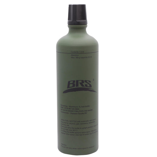 BRS aluminum fuel bottle with olive dispenser