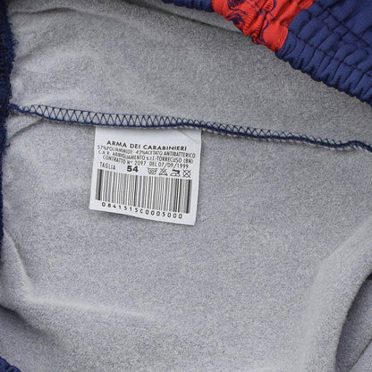 Italijos kariuomenės sportinės treninginės kelnės mėlynos su raudona juosta