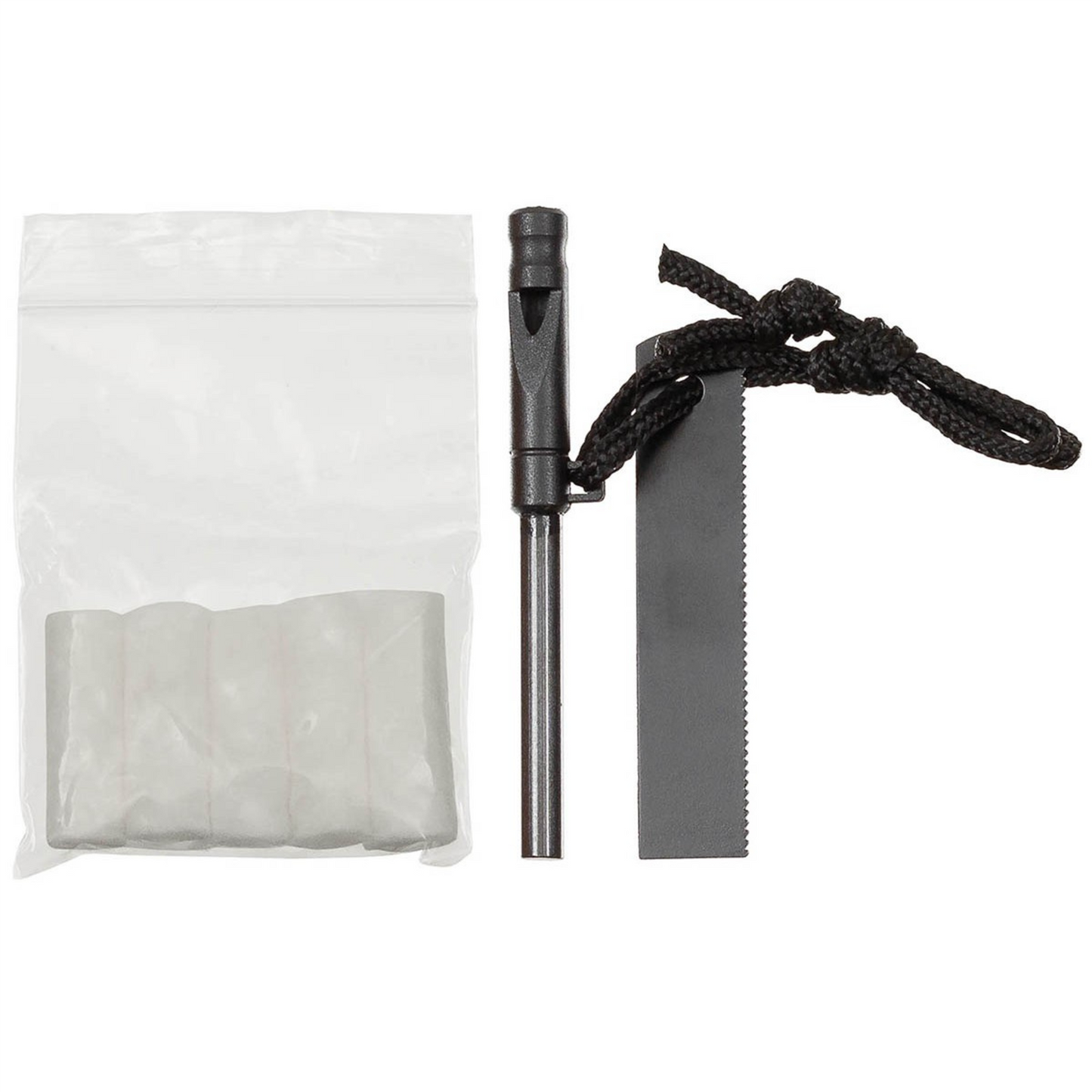 Fox Outdoor išgyvenimo miegmaišis su ugnies skeltuvu ir švilpuku oranžinis