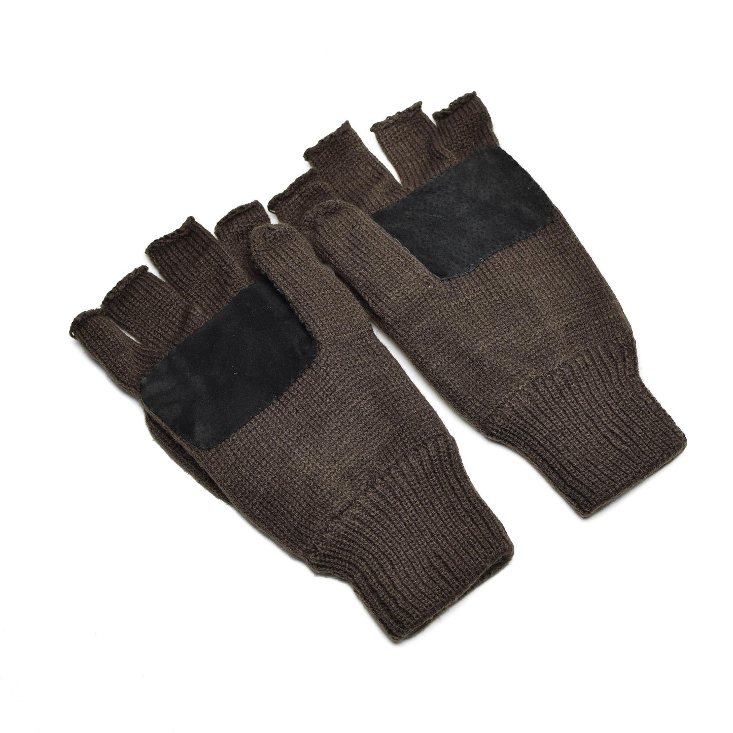 Thinsulate knitted fingerless gloves with protection