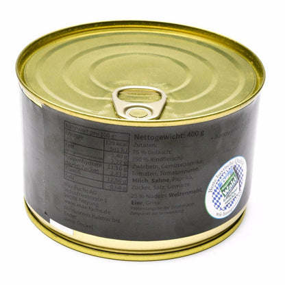 Survival food canned Hungarian beef stew 400g
