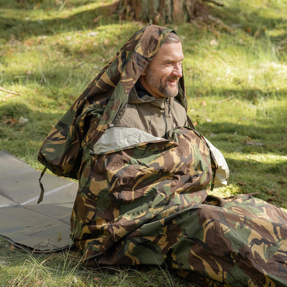 Dutch army sleeping bag wind and water resistant DPM printing