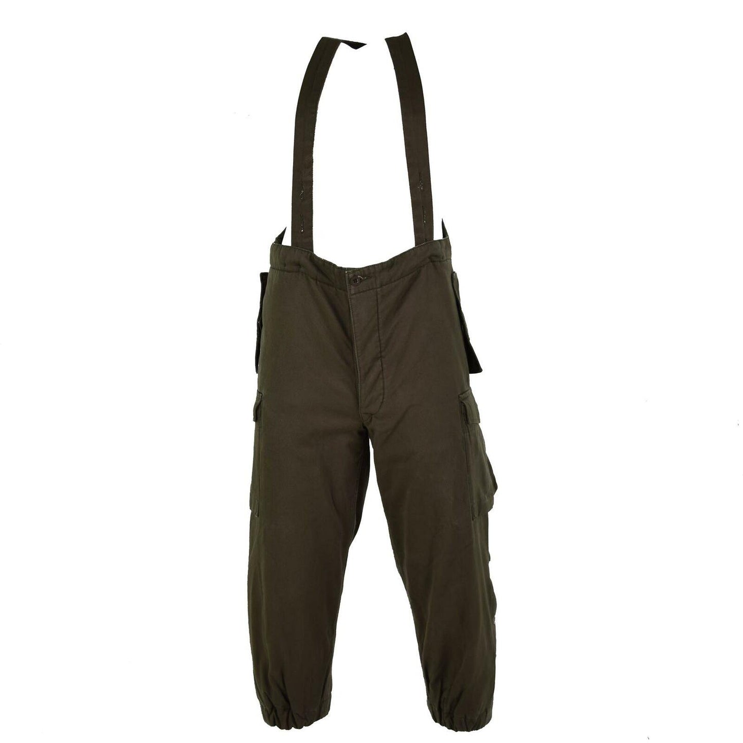 Austrian army trousers with braces olive color