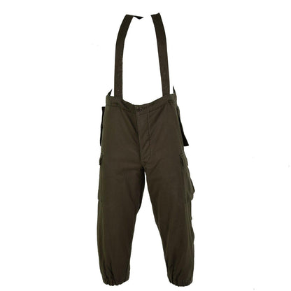 Austrian army trousers with braces olive color