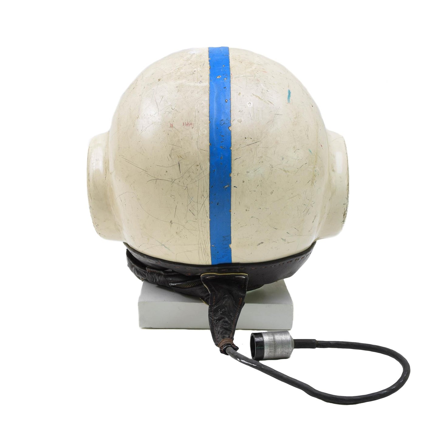 Czechoslovak military vintage pilot helmet in white