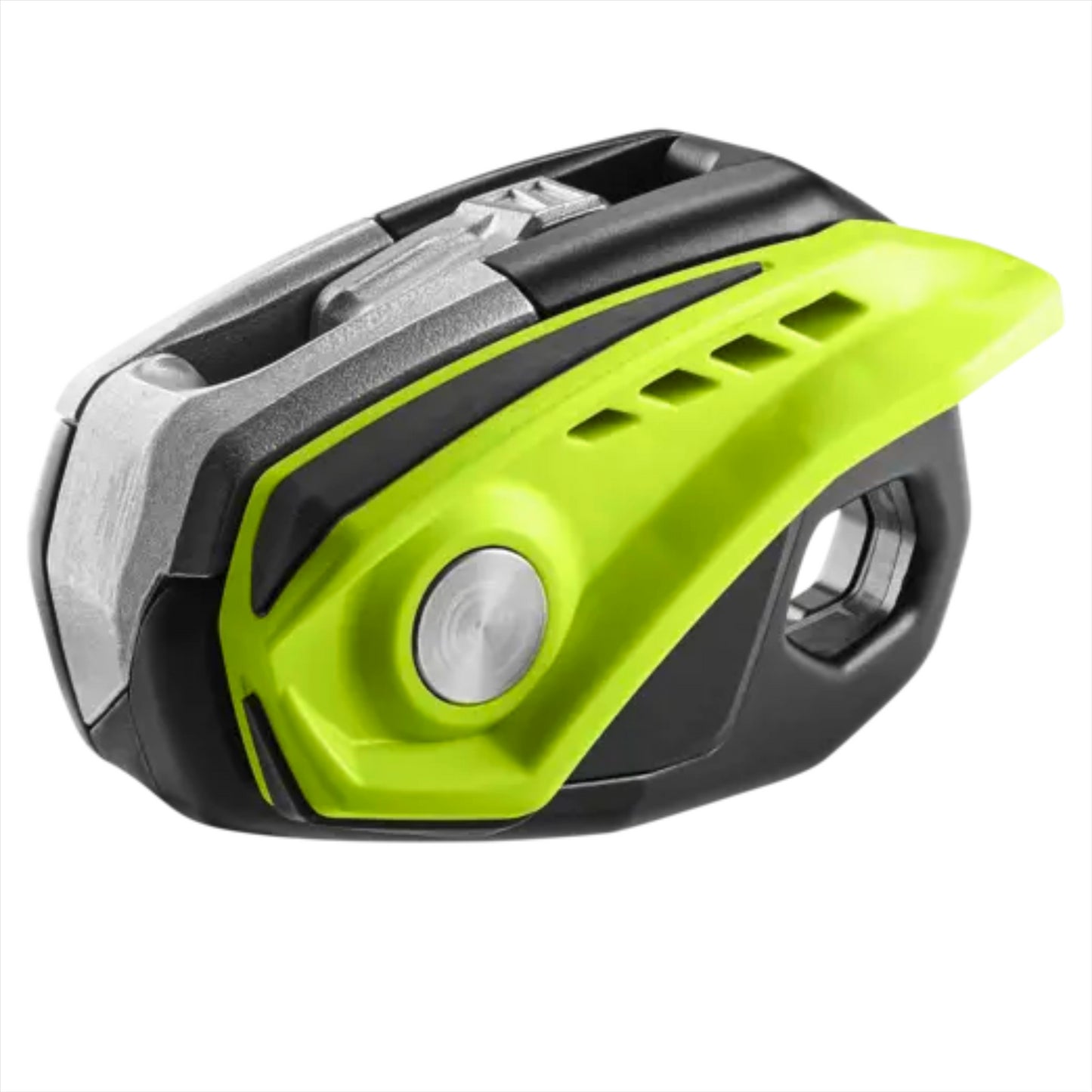 Edelrid MEGAWATT nusileidimo įrenginys darbui aukštyje ir gelbėjimui su ergonomiška svirtimi ir apsauga nuo kritimo.