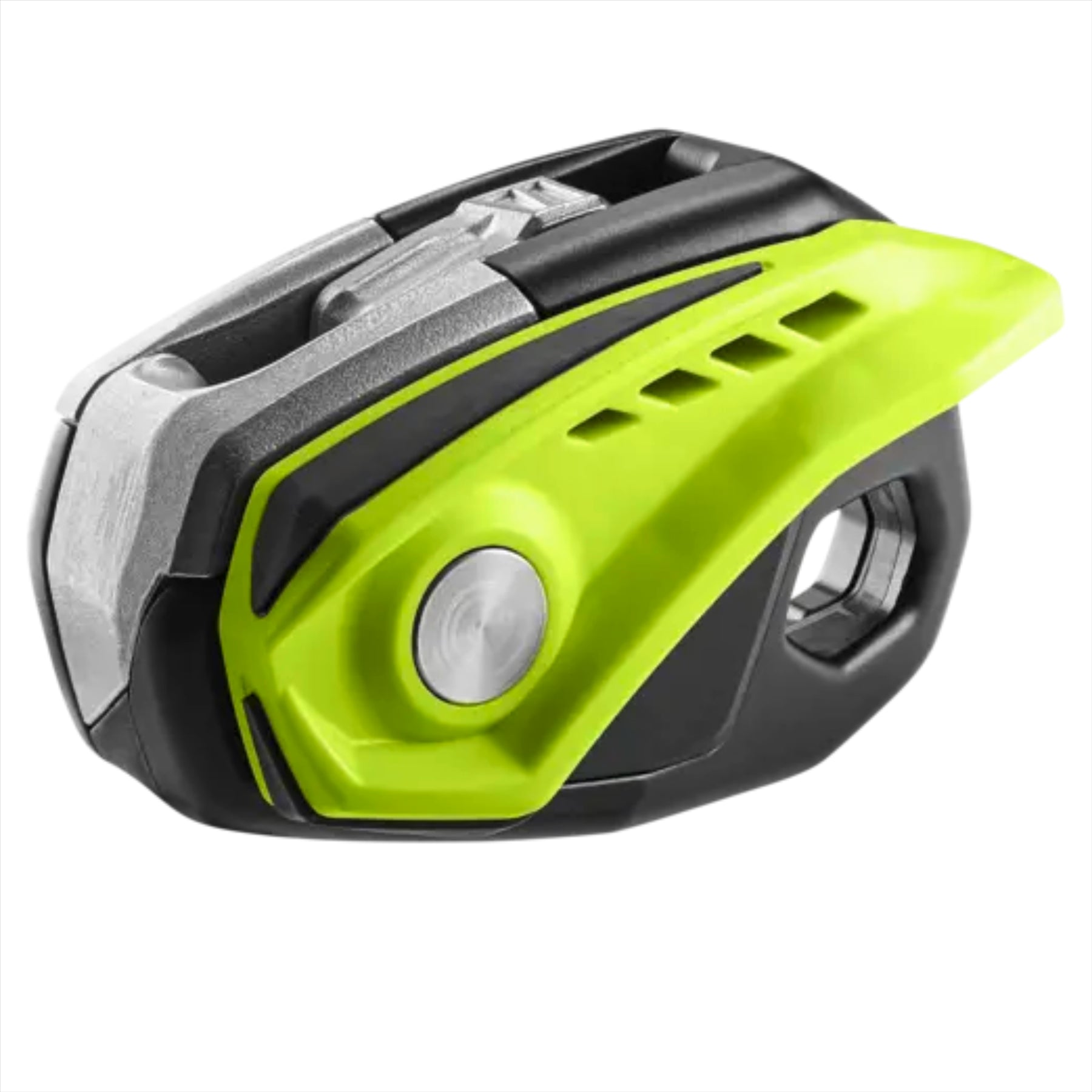 Edelrid MEGAWATT nusileidimo įrenginys darbui aukštyje ir gelbėjimui su ergonomiška svirtimi ir apsauga nuo kritimo.
