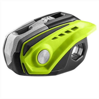 Edelrid MEGAWATT nusileidimo įrenginys darbui aukštyje ir gelbėjimui su ergonomiška svirtimi ir apsauga nuo kritimo.
