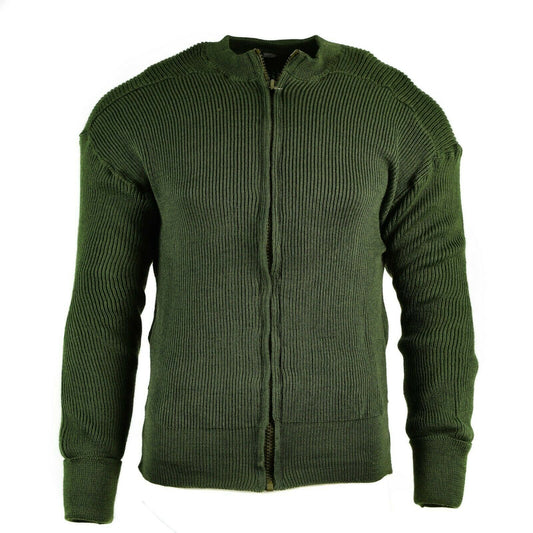 Swedish army zip-up sweater Green