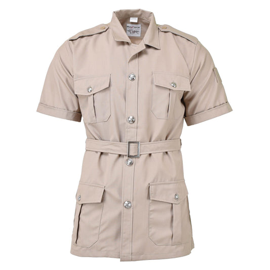 French army legionnaire shirt with short sleeves Light Brown