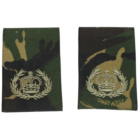 United Kingdom Army military rank epaulettes DPM embossing