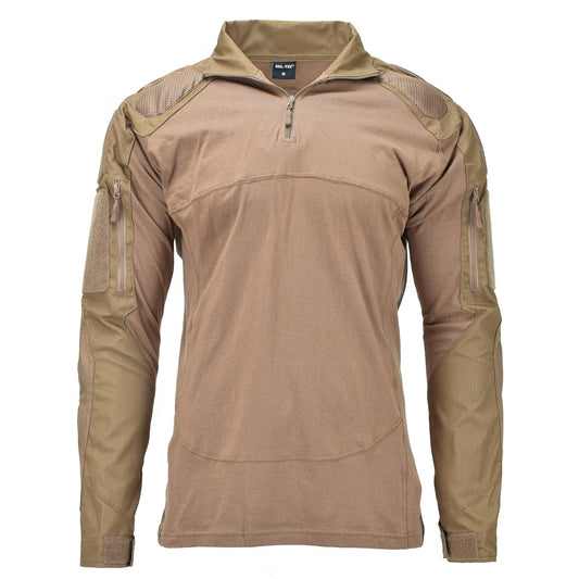 MIL-TEC long sleeve tactical shirt in Coyote color